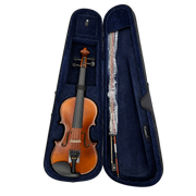 VIOLIN 4/4 COLOR NATURAL ACABADO MATE, INCLUYE ESTUCHE, ARCO Y PERRUBIA