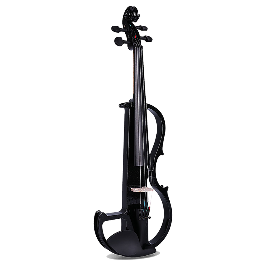 VIOLIN  4/4 ELECTRICO COLOR NEGRO, INCLUYE ESTUCHE, AUDIFONOS, CABLE Y BATERIA DE 9V, ARCO Y PERRUBIA