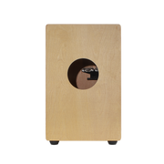 CAJON PERUANO CON TAPA ATORNILLADA Y BORDONERA AJUSTABLE, COLOR NATURAL, DIMENSIONES 48 CM x 29.8 CM x 30.2 CM