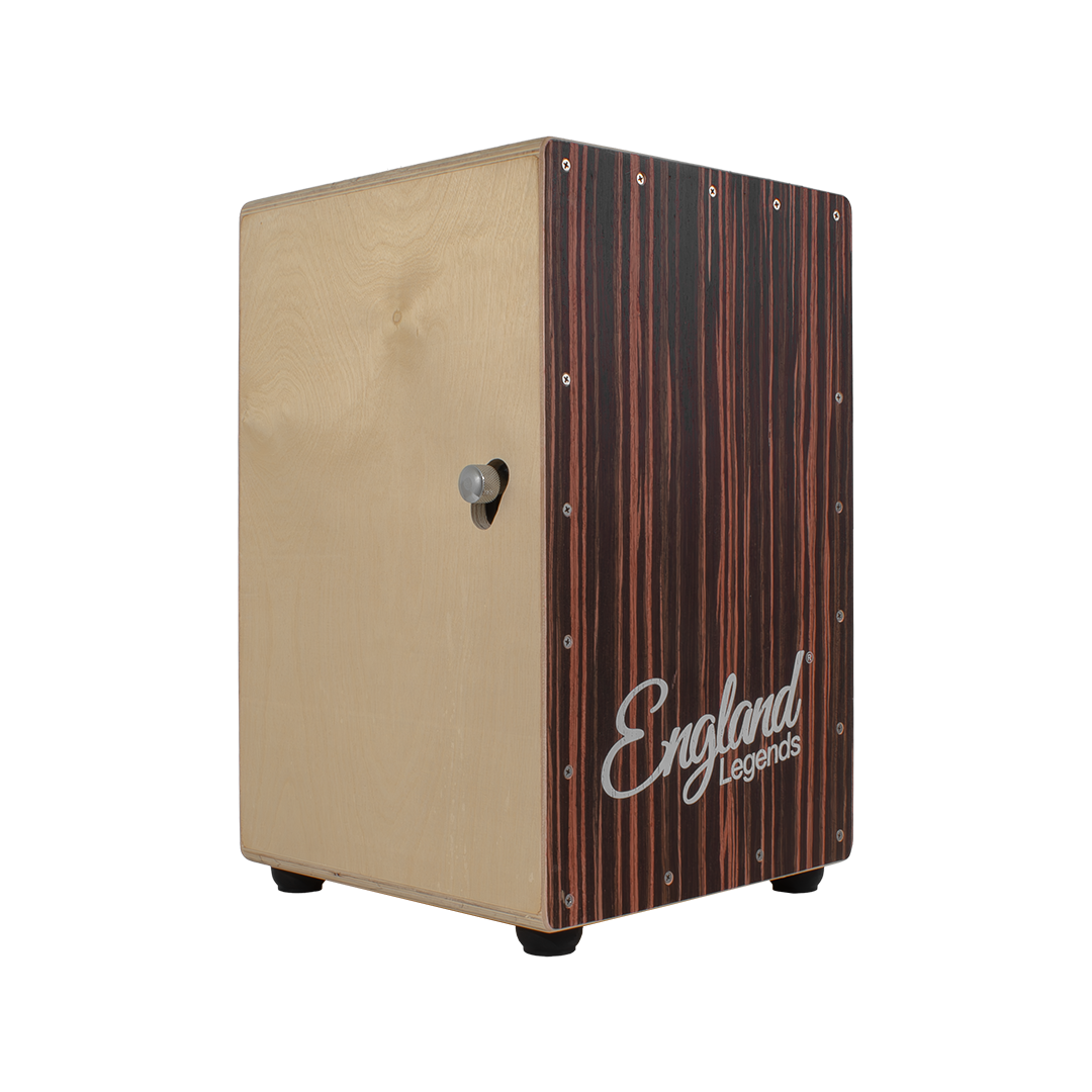 CAJON PERUANO CON TAPA ATORNILLADA Y BORDONERA AJUSTABLE, COLOR NATURAL, DIMENSIONES 48 CM x 29.8 CM x 30.2 CM