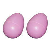 PAR SHAKER FORMA DE HUEVO VARIOS COLORES, PLASTICO DE ALTO IMPACTO, DIAMETRO 6 CM. x 13.5 CM.