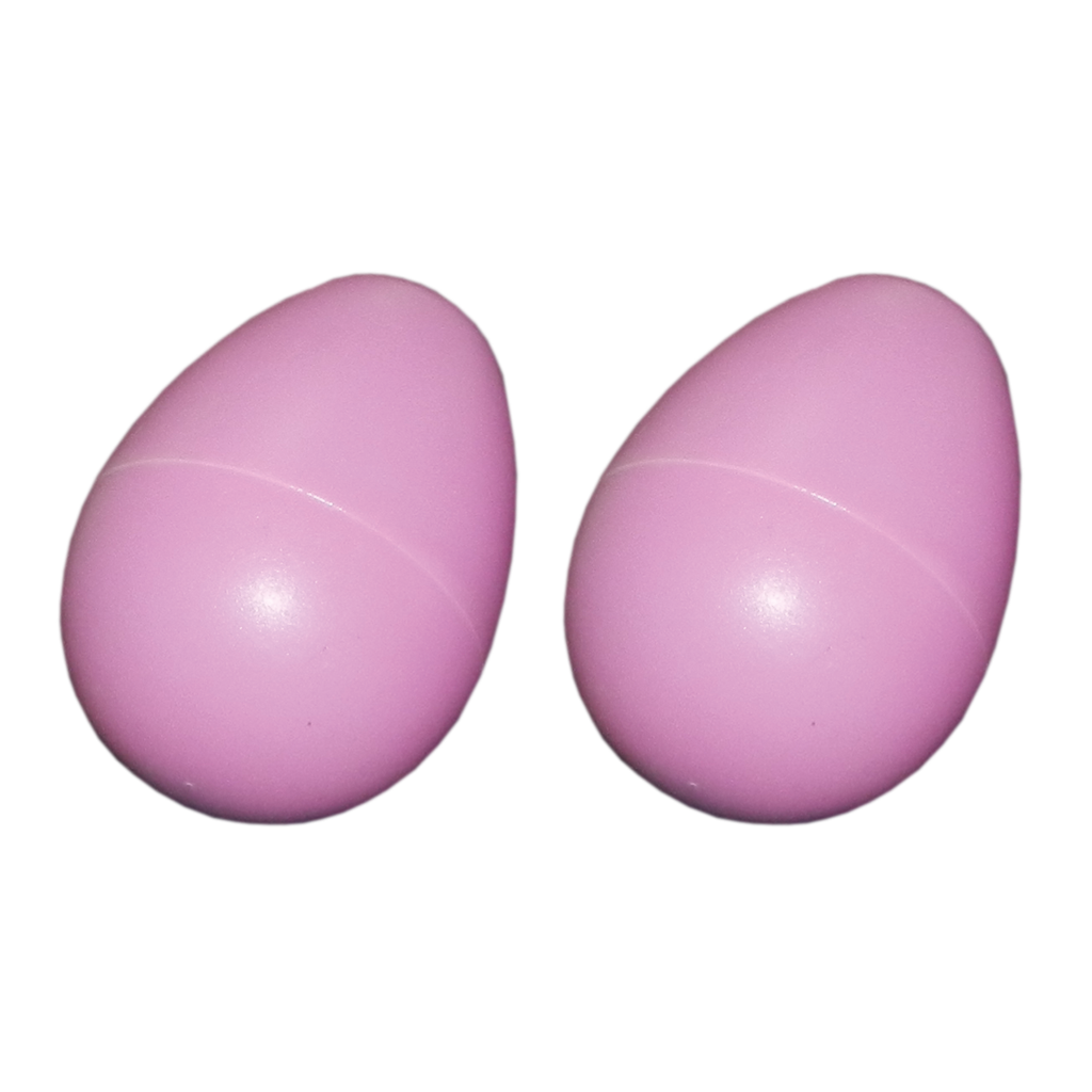 PAR SHAKER FORMA DE HUEVO VARIOS COLORES, PLASTICO DE ALTO IMPACTO, DIAMETRO 6 CM. x 13.5 CM.