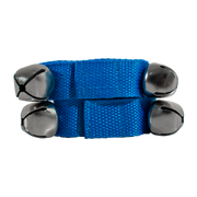 CASCABEL PULSERA DE POLIPROPILENO AJUSTABLE CON VELCRO, INCLUYE 4 CASCABELES DE METAL