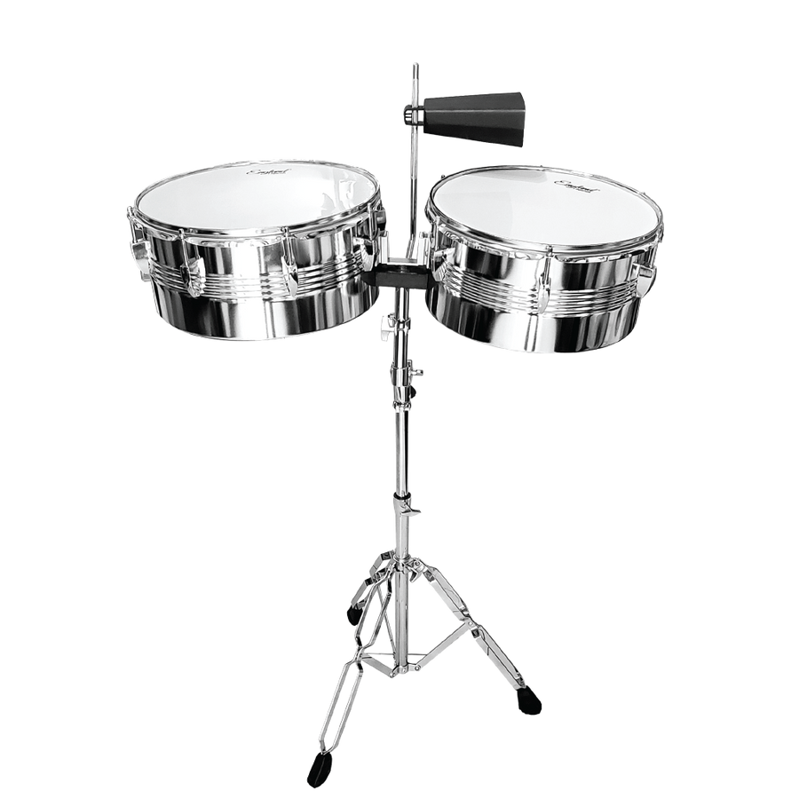 TIMBAL, 13 - 14 PULG., INCLUYE SOPORTE Y CAMPANA DE 5 PULG.