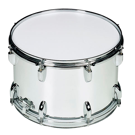 Redoblante para Banda de Guerra , 14 x 12 Pulg, Blanco, England Legends, EL-RBW04
