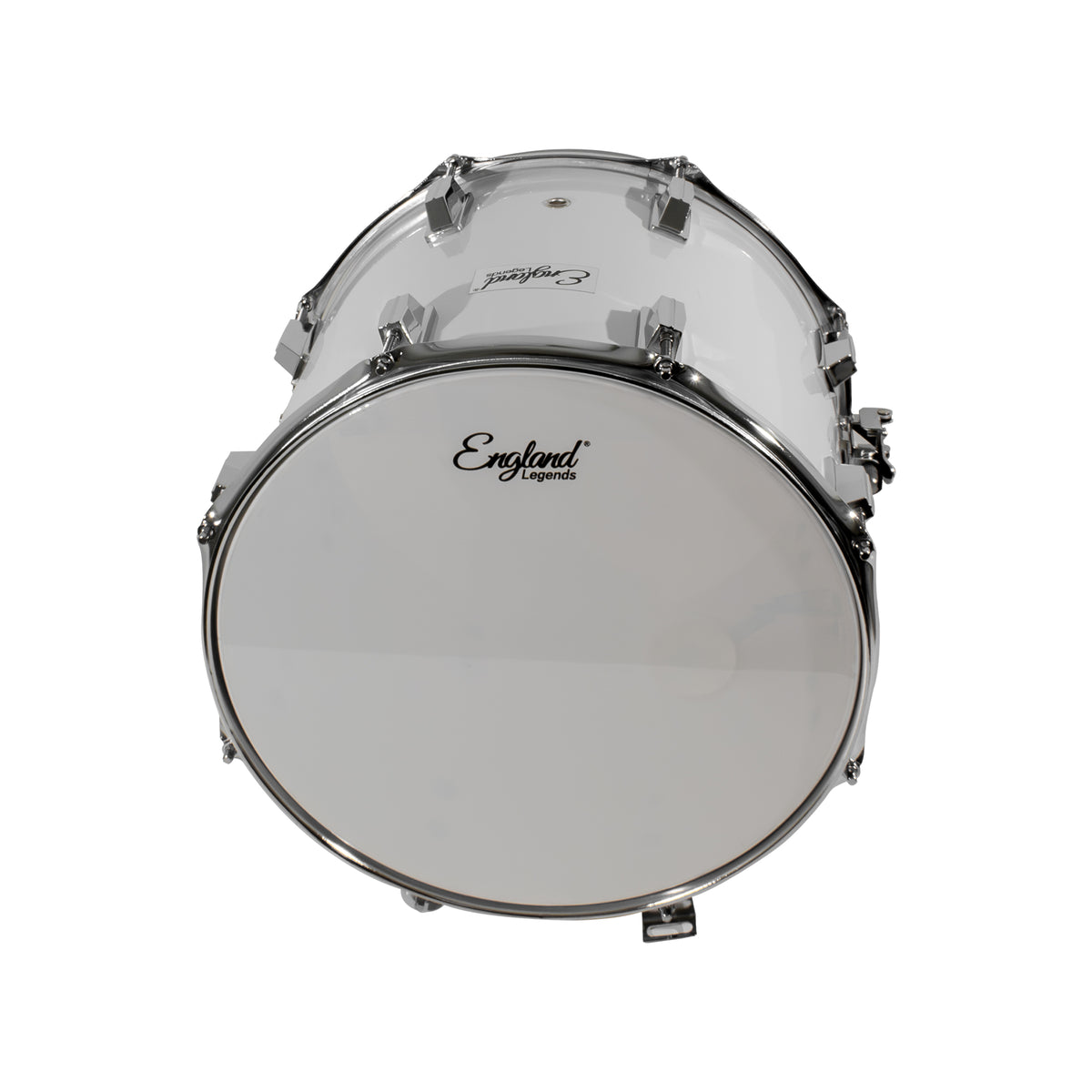 Redoblante para Banda de Guerra , 14 x 12 Pulg, Blanco, England Legends, EL-RBW04