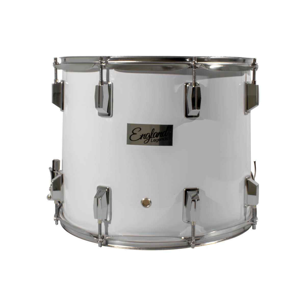 Redoblante para Banda de Guerra , 14 x 12 Pulg, Blanco, England Legends, EL-RBW04
