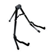 SOPORTE PLEGLABE PARA GUITARRAS Y BAJO, COLOR NEGRO, PLEGABLE, DE METAL
