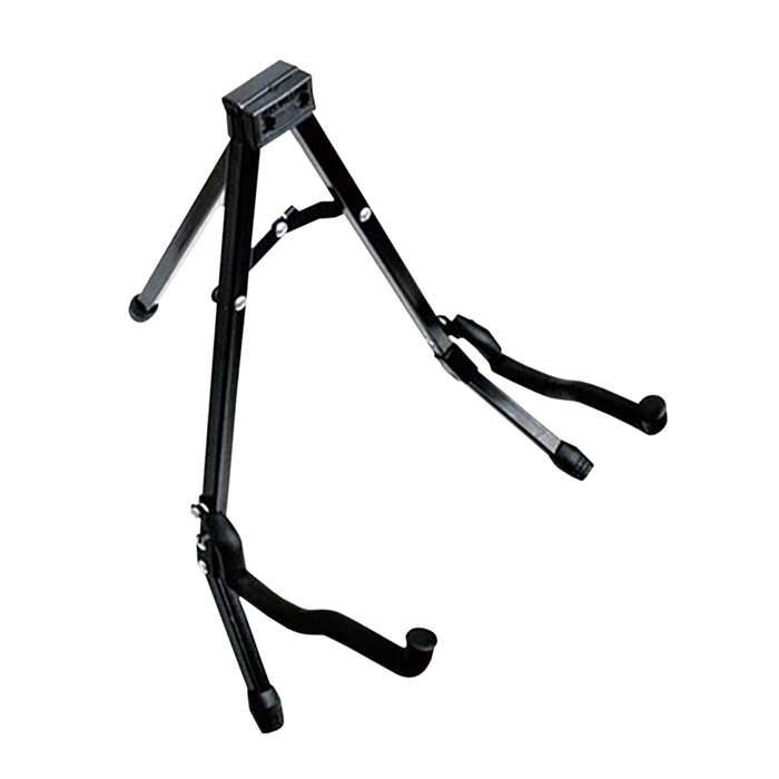SOPORTE PLEGLABE PARA GUITARRAS Y BAJO, COLOR NEGRO, PLEGABLE, DE METAL
