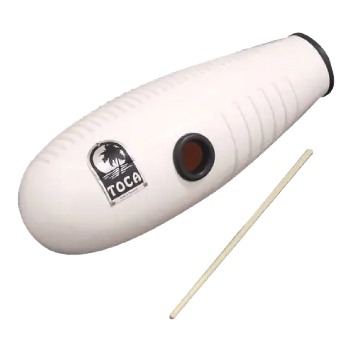 GUIRO 15.5", FIBRA DE VIDRIO, COLOR BLANCO