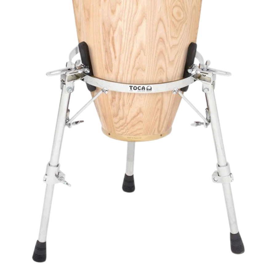SOPORTE PARA CONGA TIPO CESTA, DIAMETRO Y ALTURA AJUSTABLE