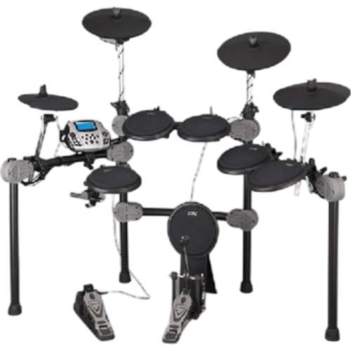 BATERIA ELECTRONICA, 8 PADS, SOPORTE DE METAL, 448 TIMBRES, 26 PRESETS, EQ 3 BANDAS, PUERTO MIDI IN-OUT