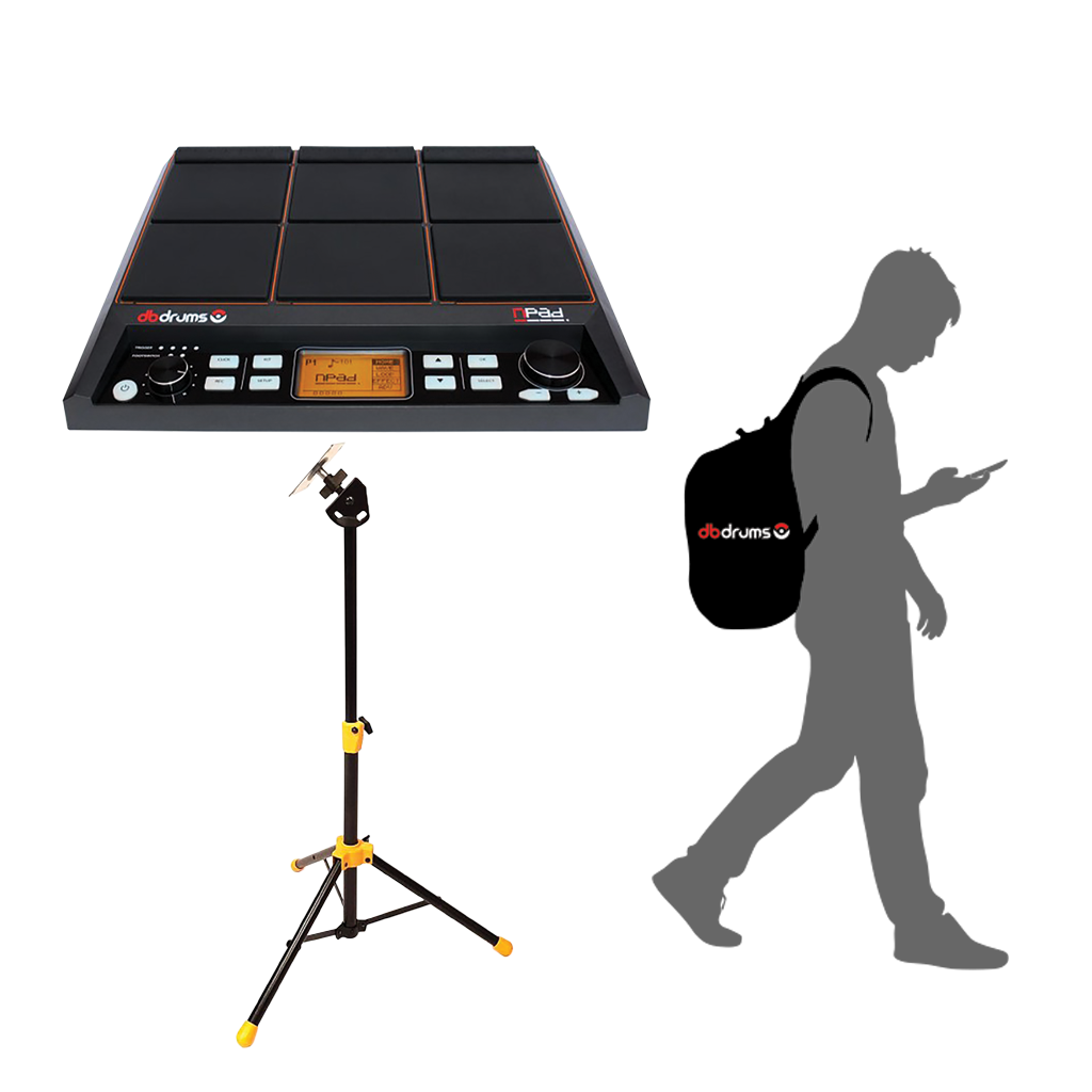 MULTIPAD DE PERCUSION ELECTRONICO INCLIYE BOSLO , 9 PADS, 32 GB DE MEMORIA INTERNA, PANTALLA LED, PUERTO USB-HOT MIDI