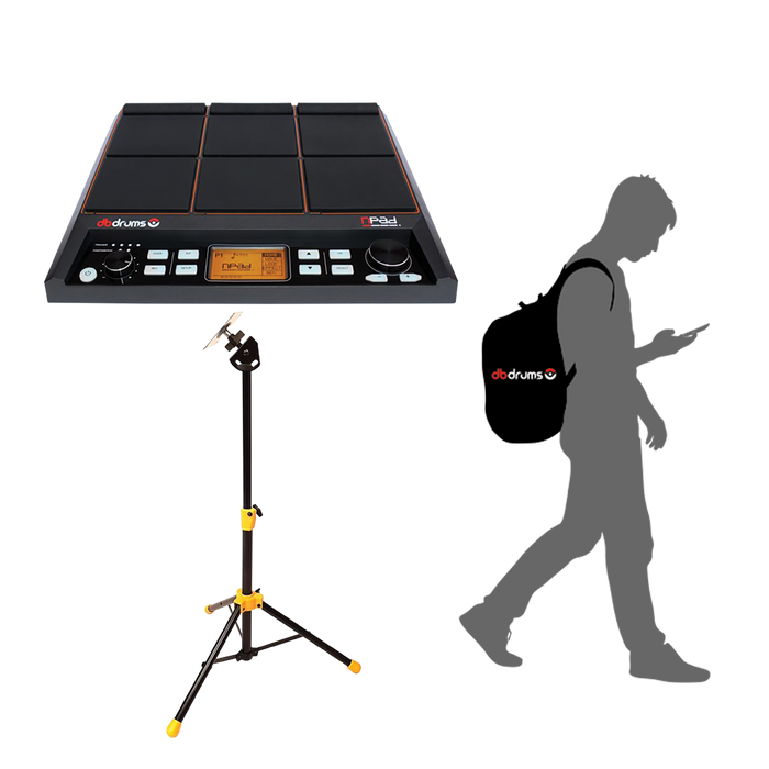 MULTIPAD DE PERCUSION ELECTRONICO INCLIYE BOSLO , 9 PADS, 32 GB DE MEMORIA INTERNA, PANTALLA LED, PUERTO USB-HOT MIDI