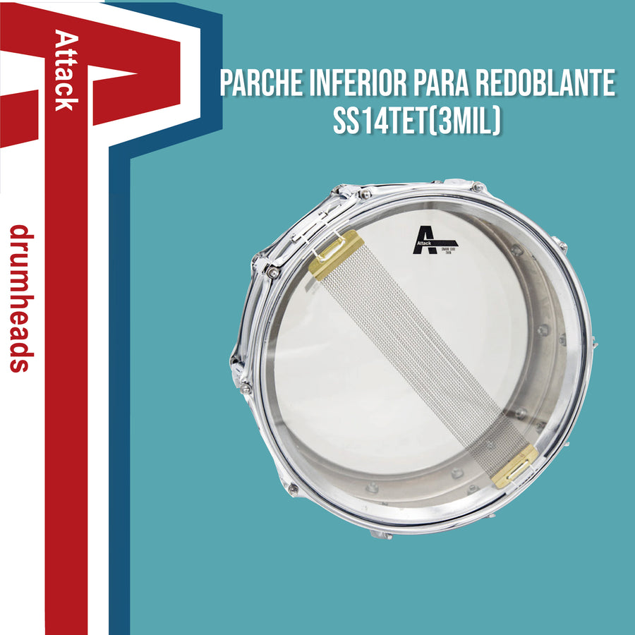 PARCHE 14" PARA REDOBLANTE  INFERIOR, UNA CAPA EXTRA DELGADA, TRANSPARENTE, GROSOR 3MIL