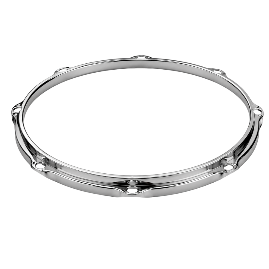 ARO 14" PARA REDOBLANTE, 1.5 MM, MATERIAL ALEACION DE ACERO CON BAÑO DE NIQUEL, 8 ORIFICIOS