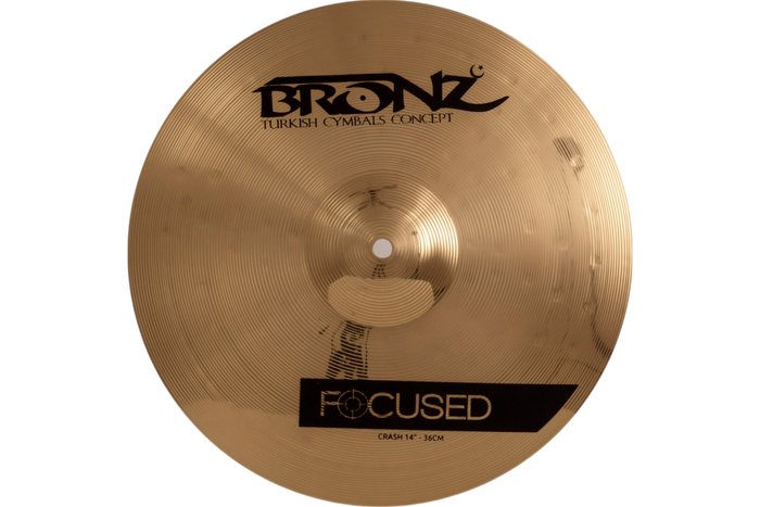 SET DE PLATILLOS SERIE FOCUS HI-HAT 13", CRASH 14", RIDE 18", FORMULA BRASS