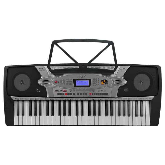 TECL 54 T, 100 TIMB, 100 RIT, 10 CANC DEMO, PANT LCD, COLOR NEGRO