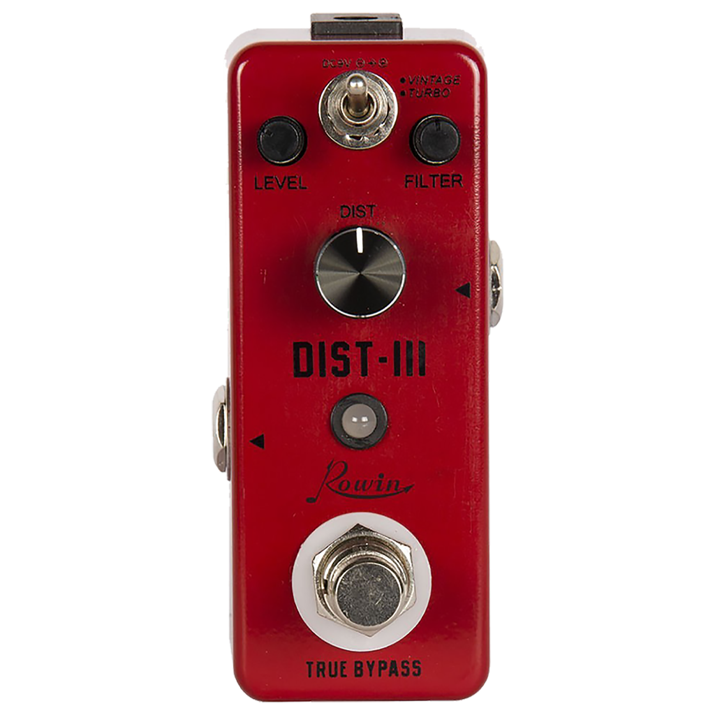 PEDAL DE EFECTO NANO DISTORSION, MATERIAL METALICO