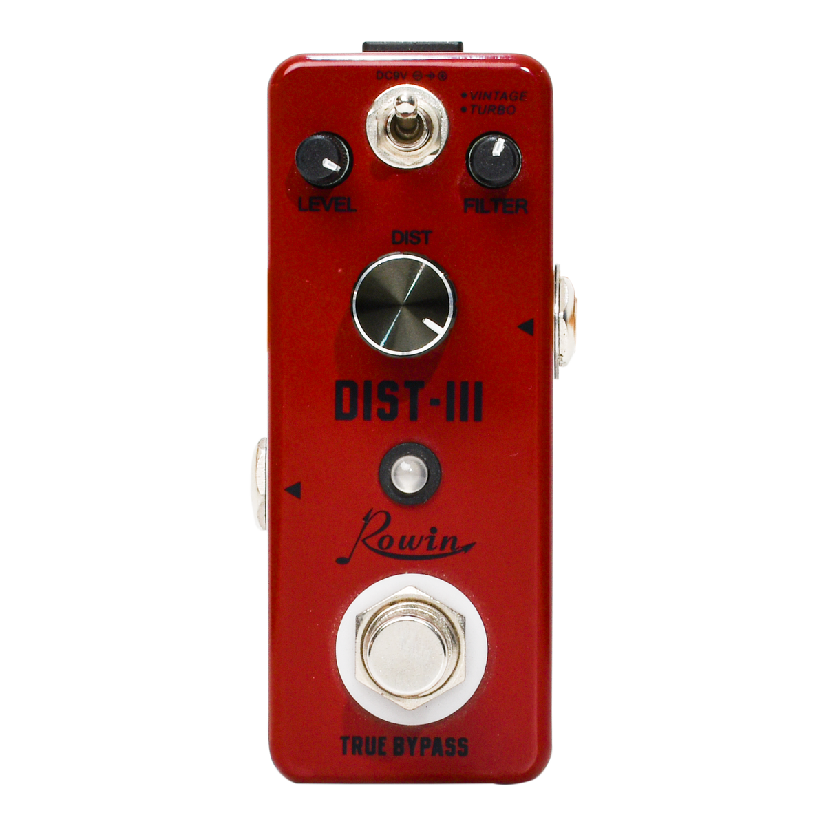 PEDAL DE EFECTO NANO DISTORSION, MATERIAL METALICO