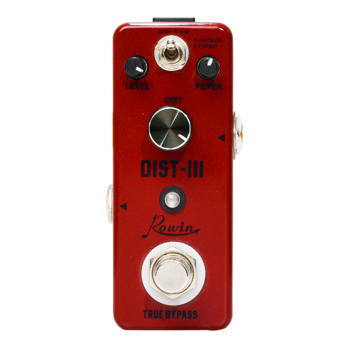 PEDAL DE EFECTO NANO DISTORSION, MATERIAL METALICO