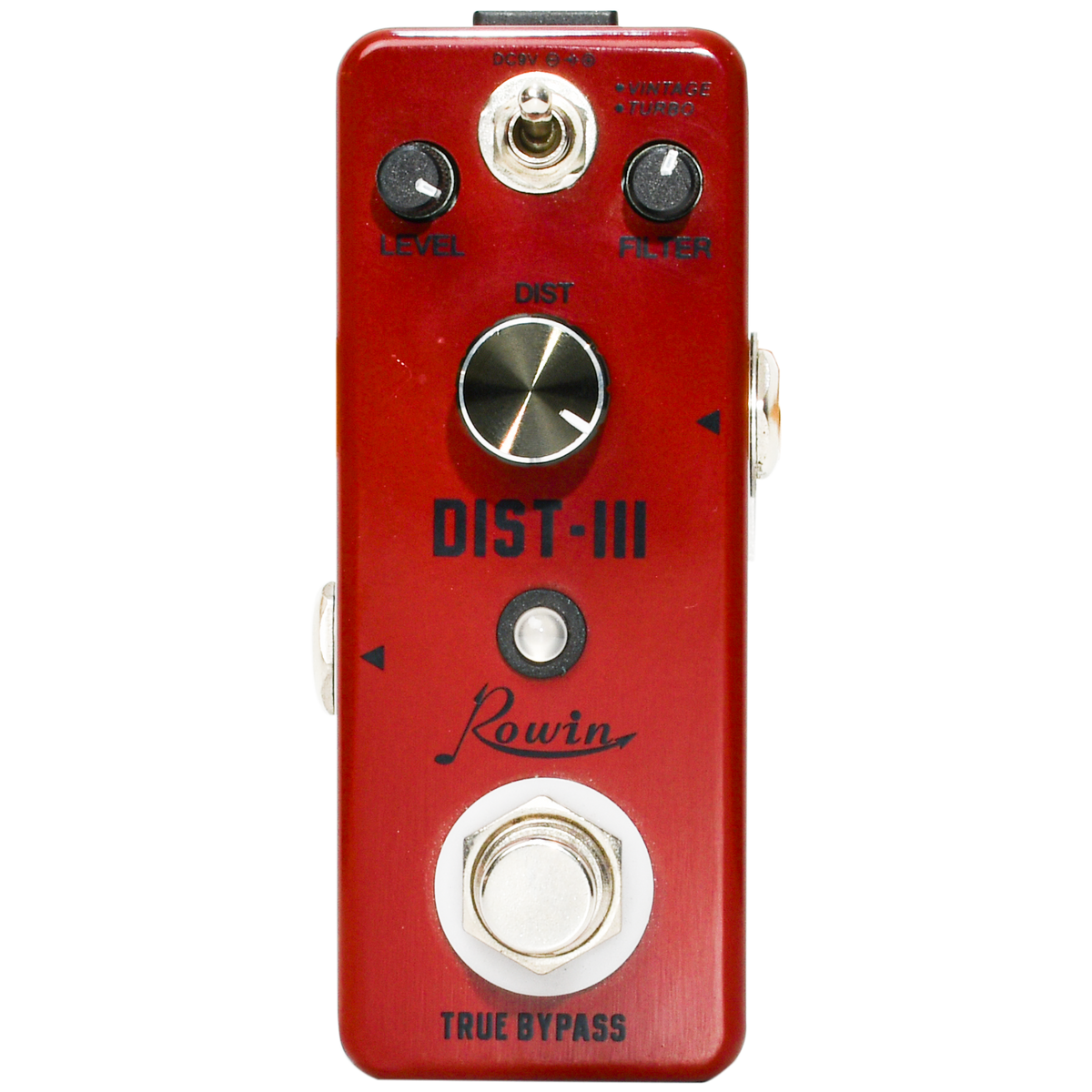 PEDAL DE EFECTO NANO DISTORSION, MATERIAL METALICO
