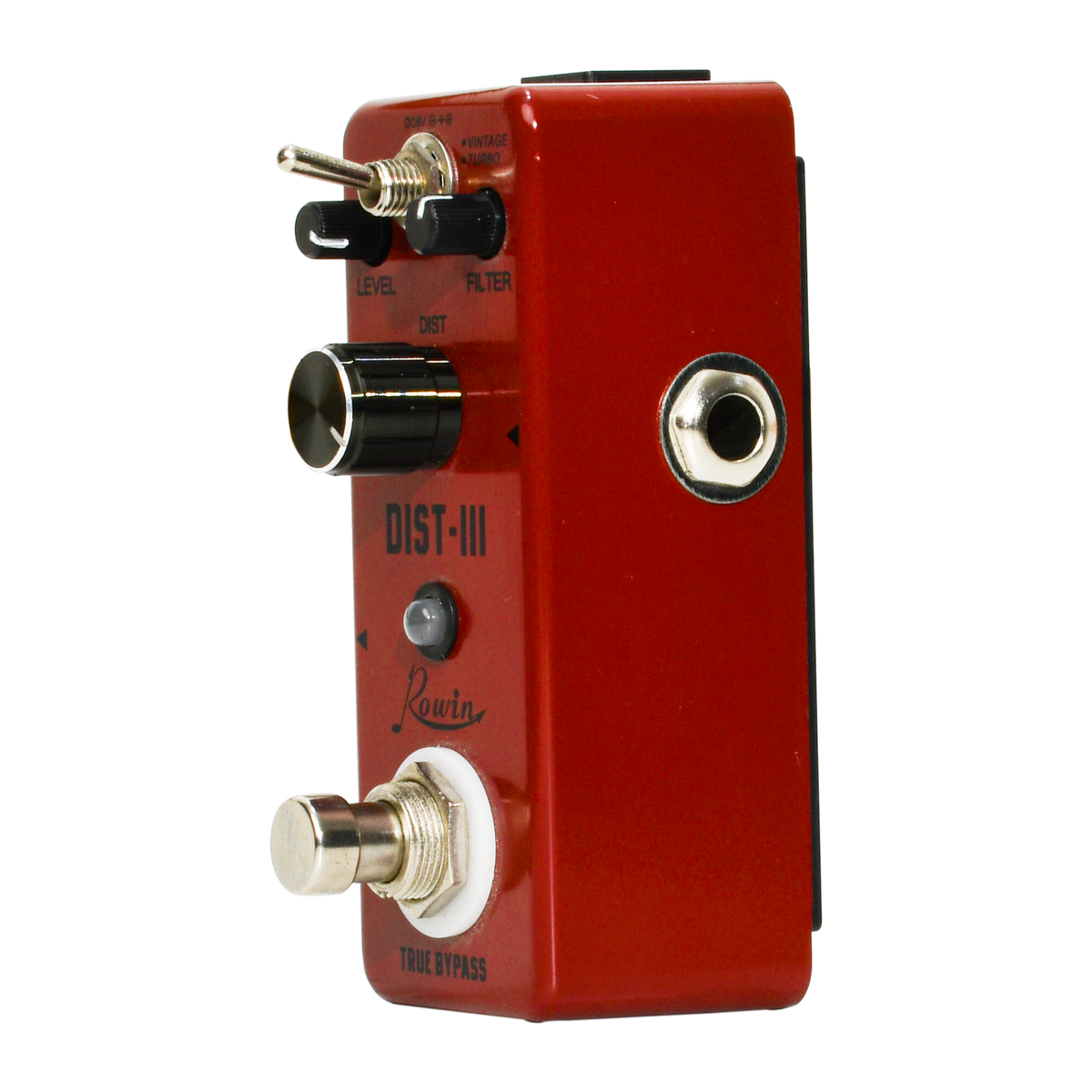 PEDAL DE EFECTO NANO DISTORSION, MATERIAL METALICO