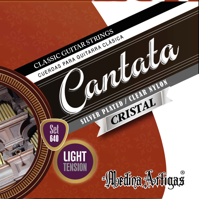 SET DE CUERDAS PARA GUITARRA CLASICA, TENSION SUAVE, CANTATA