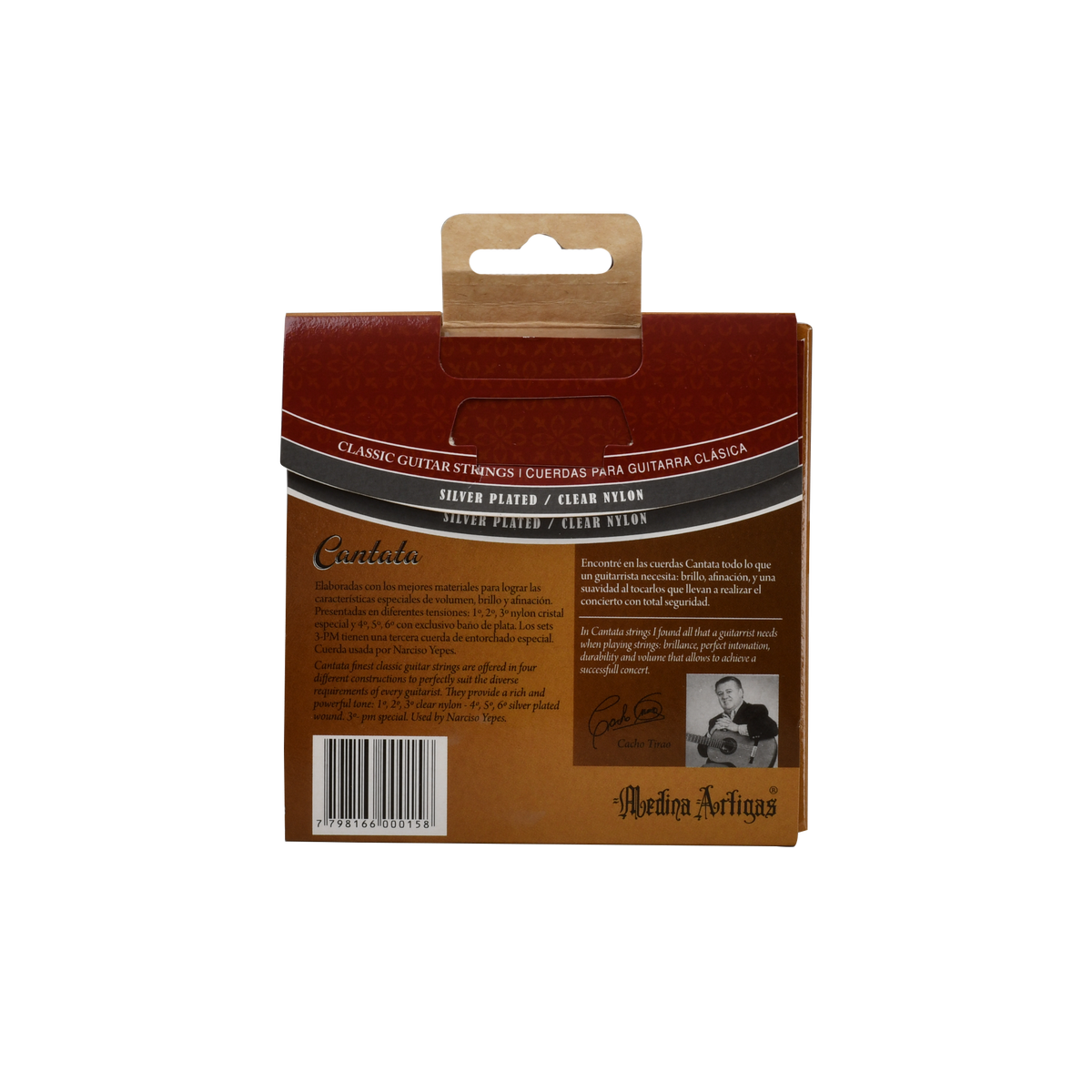 SET DE CUERDAS PARA GUITARRA CLASICA, TENSION SUAVE, CANTATA