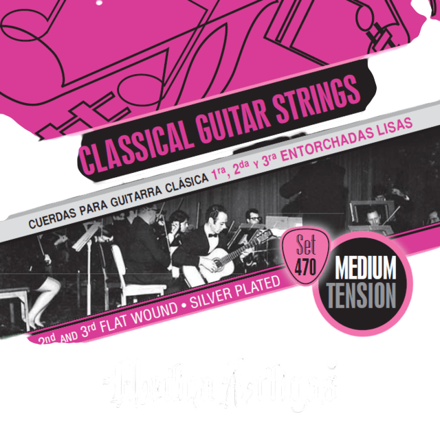 SET DE CUERDAS PARA GUITARRA CLASICA, TENSION MEDIA, MICROENTORCHADO
