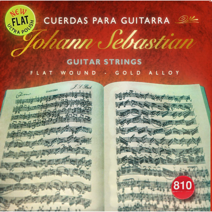 SET DE CUERDAS PARA GUITARRA CLASICA,TENSION MEDIA, JOHANN SEBASTIAN,  ENTORCHADO BRONCE LAMINADO LISO