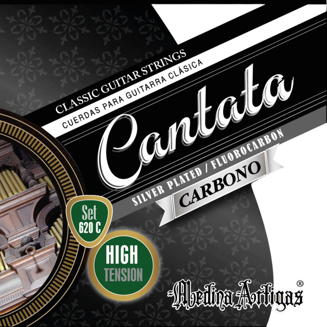 SET DE CUERDAS PARA GUITARRA CLASICA, TENSION ALTA, CARBONO