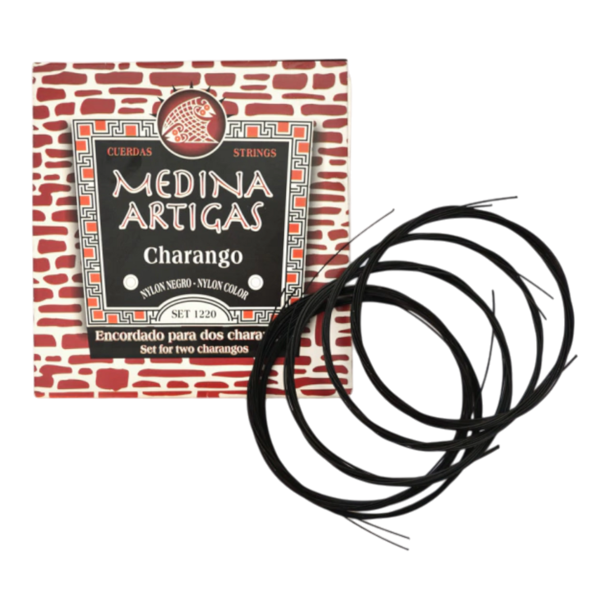 SET DE CUERDAS PARA CHARANGO, NYLON NEGRO