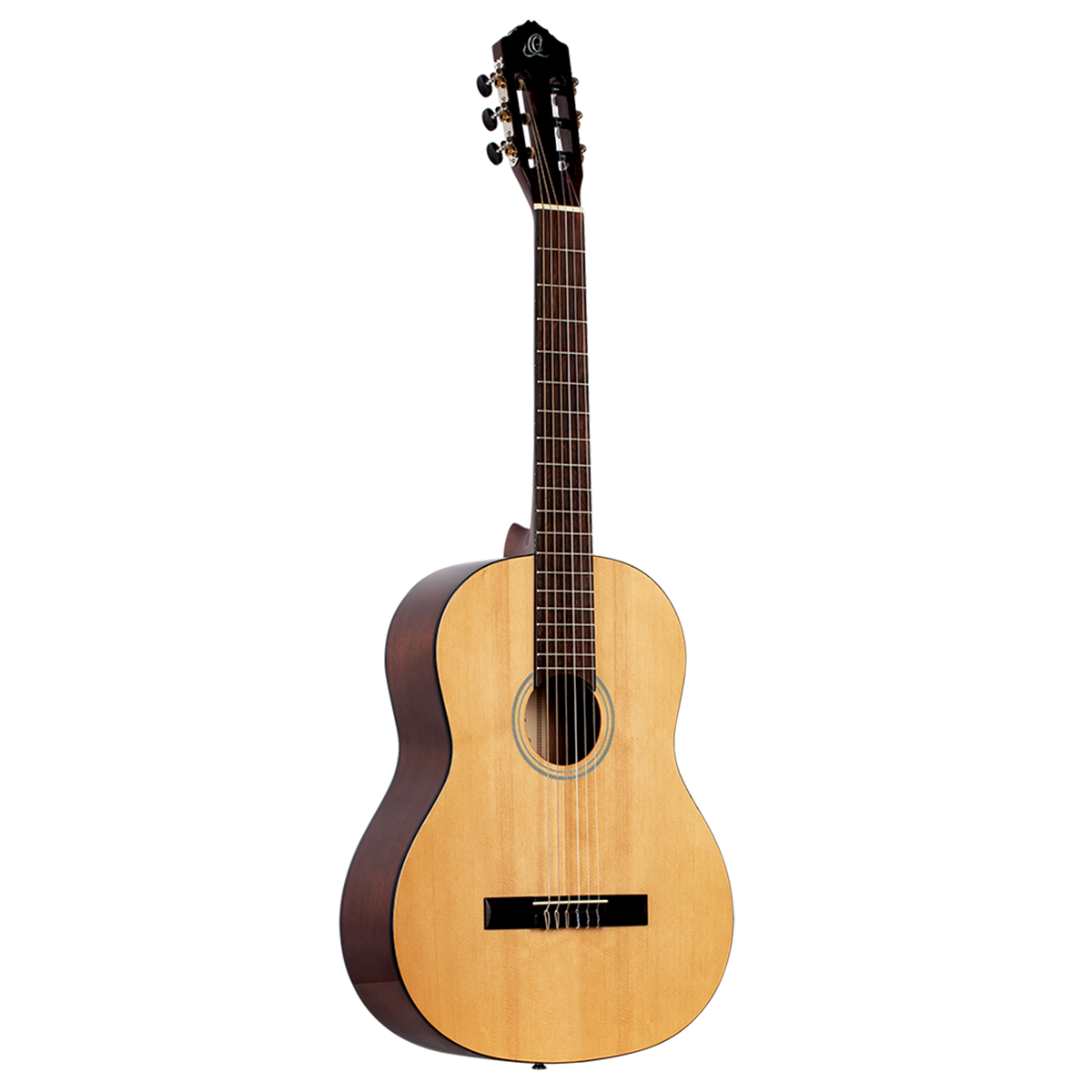 GUITARRA CLASICA 39", COLOR NATURAL, ACABADO LACADO ALTO BRILLO, TAPA DE ABETO, FONDO Y AROS DE CATALPA, CUERDAS ORTEGA