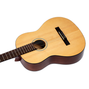 GUITARRA CLASICA 39", COLOR NATURAL, ACABADO LACADO ALTO BRILLO, TAPA DE ABETO, FONDO Y AROS DE CATALPA, CUERDAS ORTEGA