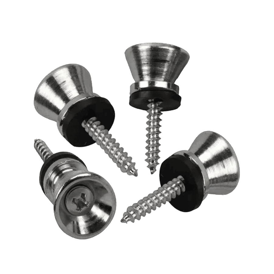 BOTON PARA SOSTENER CORREA, MATERIAL METAL, COLOR NIQUELADO, INCLUYE TORNILLO