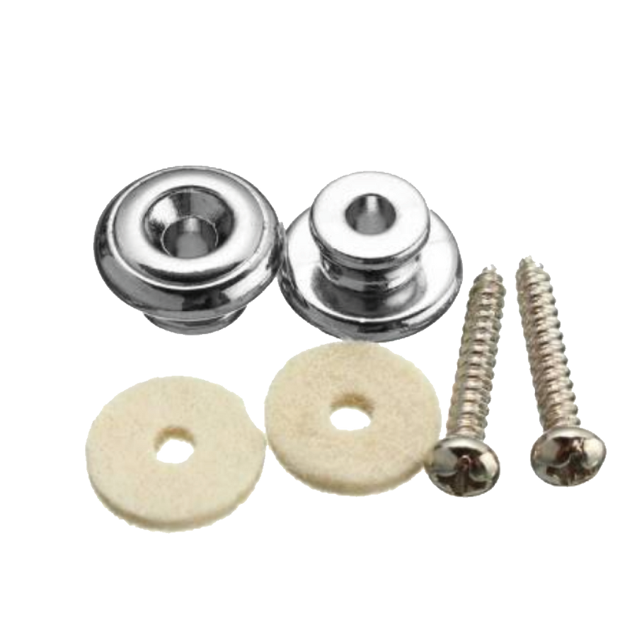 BOTON PARA SOSTENER CORREA , MATERIAL METAL, COLOR NIQUELADO, INCLUYE TORNILLO