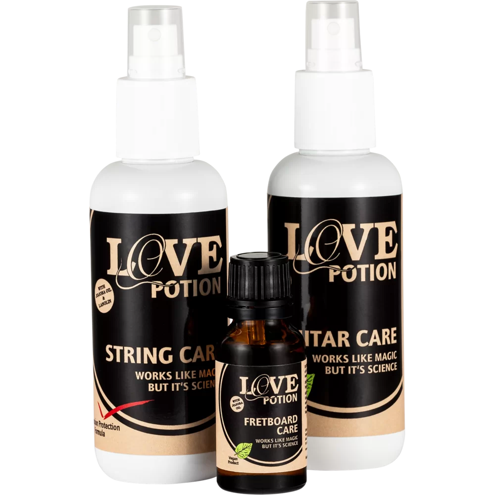 KIT COMPLETO DE MANTENIMIENTO PARA CUERPO, DIAPASON Y CUERDAS DE GUITARRA CLASICAS