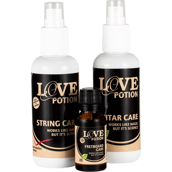 KIT COMPLETO DE MANTENIMIENTO PARA CUERPO, DIAPASON Y CUERDAS DE GUITARRA CLASICAS