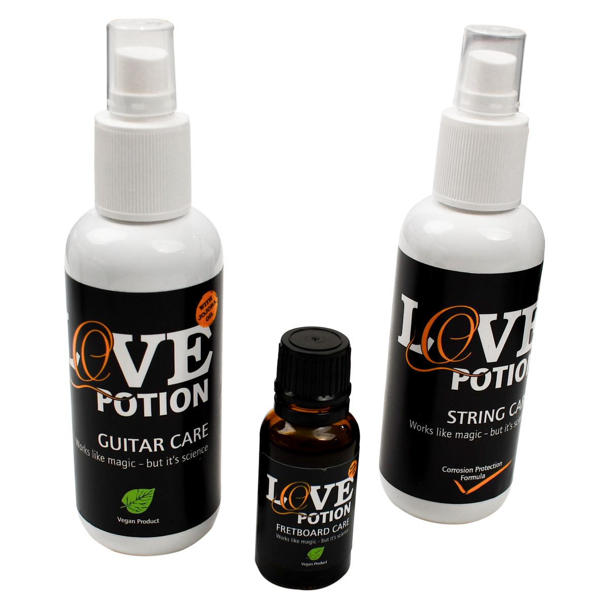 KIT COMPLETO DE MANTENIMIENTO PARA CUERPO, DIAPASON Y CUERDAS DE GUITARRA CLASICAS