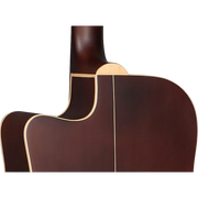 GUITARRA ELECTROACUSTICA 41", CUTAWAY, CON EQ MINGS, COLOR NATURAL ACABADO DE ALTO BRILLO, TAPA DE CEDRO MACIZO, FONDO Y AROS DE SAPELLI, CUERDAS D ADDARIO, INCLUYE BOLSO