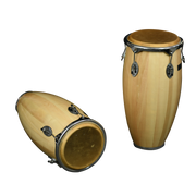 SET DE CONGAS 11 - 12", MADERA DE ARCE COLOR NATURAL, CON ARO NIQUELADOS, INCLUYE SOPORTE