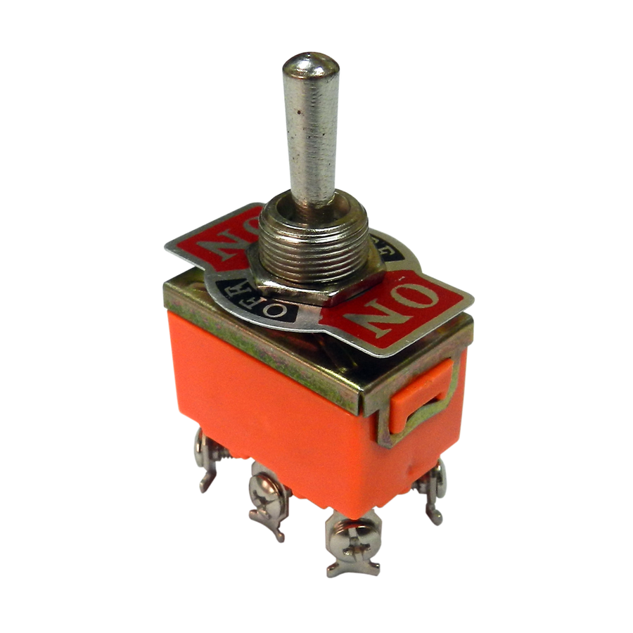 SWICTH OJO DE CANGREJO, PALANCA, 3 POSICIONES, 6 PINES, ON/OFF/ON, 125V, 3A