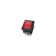 SWITCH CON NEON, 6 PINES, 2 POSICIONES, ON/OFF, 15A-250V, 20A-125V