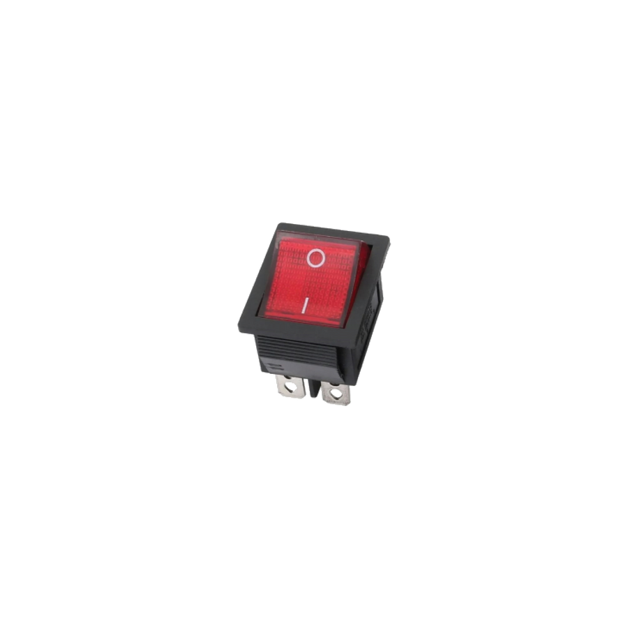 SWITCH CON NEON, 6 PINES, 2 POSICIONES, ON/OFF, 15A-250V, 20A-125V