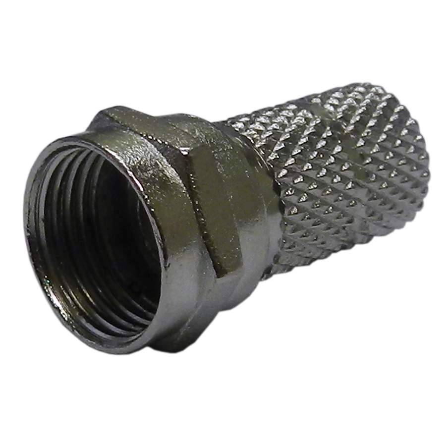 Coaxial Conector Coaxial Rosca para RG6 Latón con Niquelado 500 Ciclos BX KY582-6 SOLID