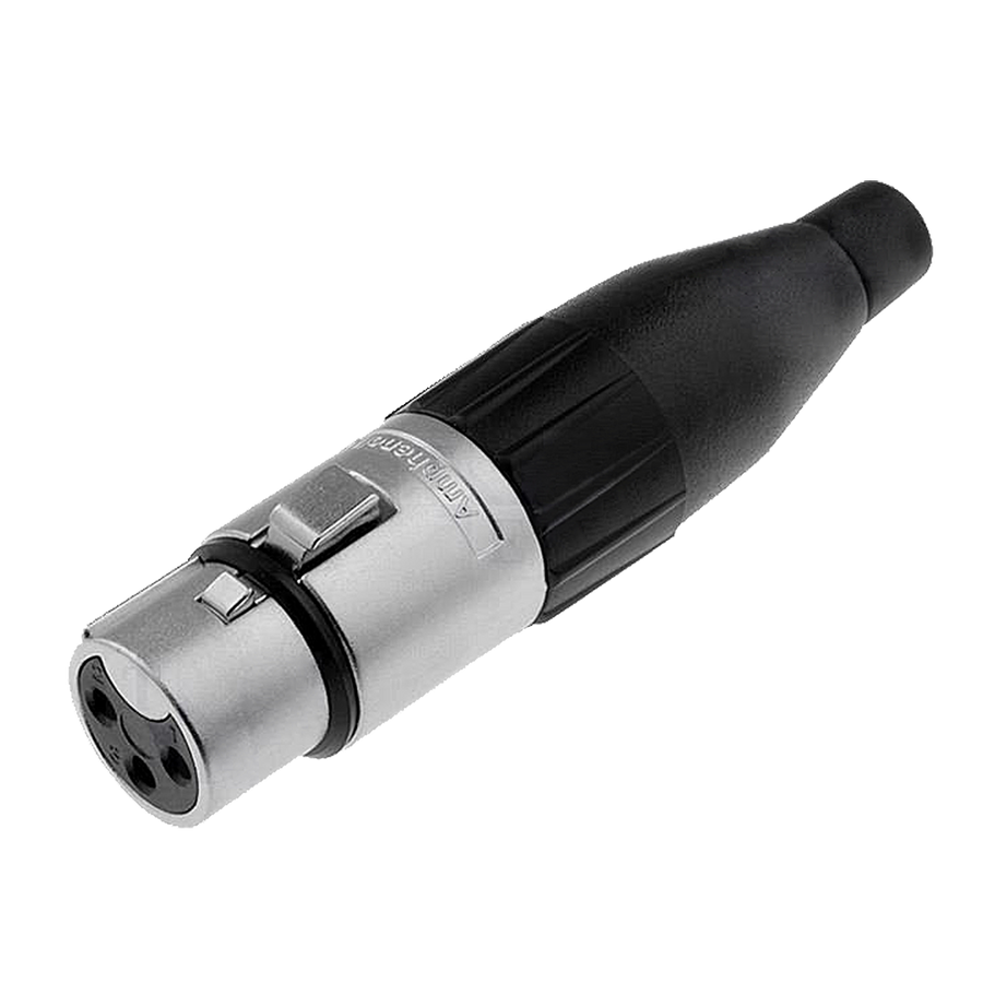 JACK XLR, 3 PINES, METALICO