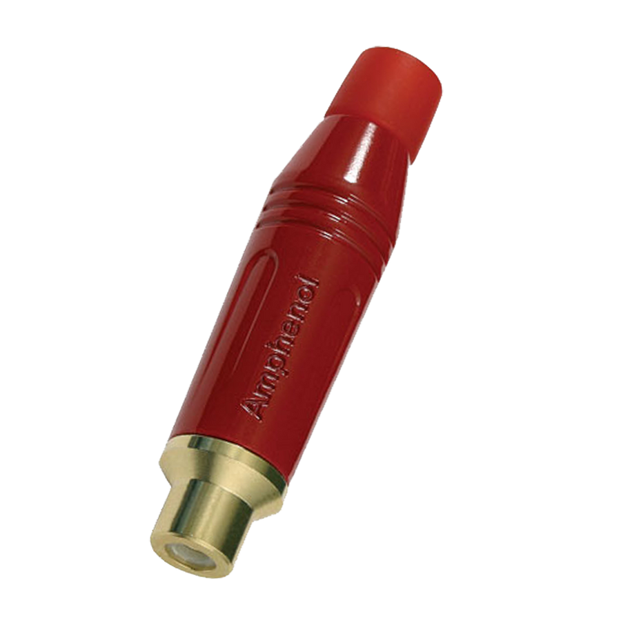 Plug RCA (Macho) Phono, Metálico, AMPHENOL ACJR-RED
