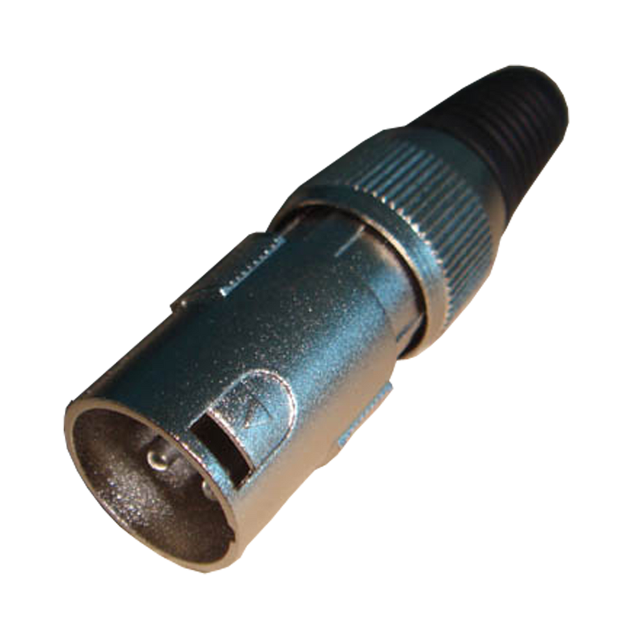 PLUG XLR, 3 PINES, METALICO