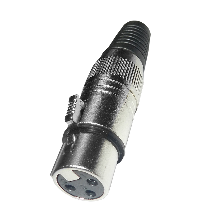 JACK XLR, 3 PINES, METALICO